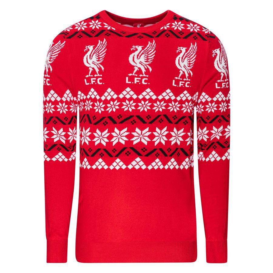Liverpool Christmas Jumper Liverbird - Red/White - Men's-SoccerKits Hub | Buy Soccer Jerseys Online